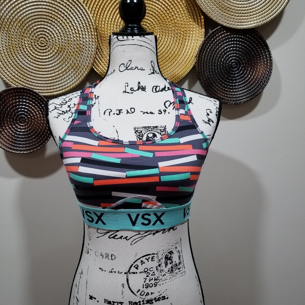 VICTORIA'S SECRET SPORT Racerback Bra Multicolor SIZE L/G.